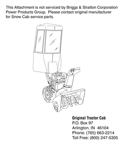 Part Location Diagram of 1696322YP Murray Snow Cab